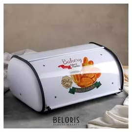 Хлебница металлическая "Свежий хлеб", большая