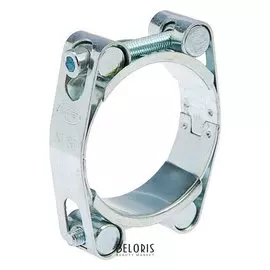 Хомут силовой двухболтовый Mgf, диаметр 40-50 мм, оцинк.