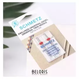 Иглы для бытовых швейных машин, двойные, универсальные, 2 шт, №80/1,6