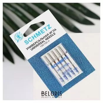 Иглы для бытовых швейных машин, универсальные, №70-100, 5 шт
