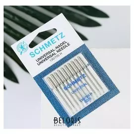 Иглы для бытовых швейных машин, универсальные, №60, 10 шт