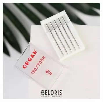 Иглы для бытовых швейных машин, универсальные, №80, 5 шт