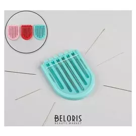 Иглы швейные в пластиковой коробочке, 6,7 × 5,1 см, 18 шт