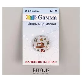 Игольница магнитная «Швейная машина», D = 2,5 см, цвет разноцветный