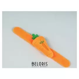 Игольница на браслете «Морковка», 23 × 4,5 см, цвет оранжевый