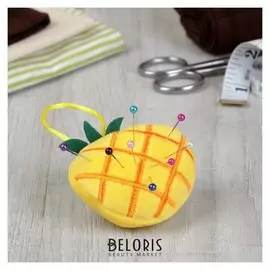 Игольница с петлёй «Ананас», цвет жёлтый