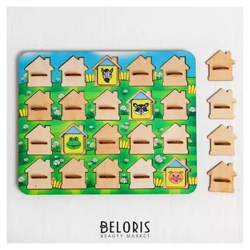 Игра для тренировки памяти «Мемо. домики» размер окошек: 4 × 4,5 см