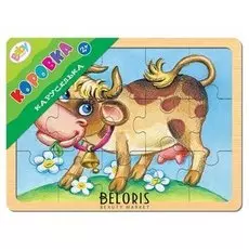 Игра из дерева "Каруселька: Коровка"