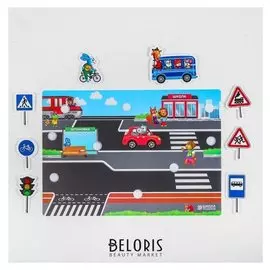 Игра на липучках Веселые липучки Правила дорожного движения