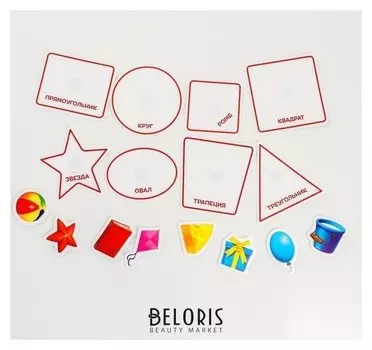 Игра на липучках Весёлые липучки Учим формы