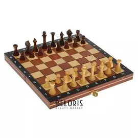 Игра настольная "Шахматы", доска и фигуры дерево, 27х27 см