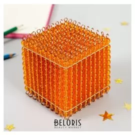 Игра по методике монтессори «Куб из золотых бусин»