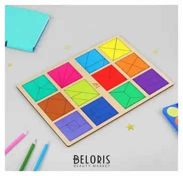 Игра "Сложи квадрат" 2 уровень по методике Никитина