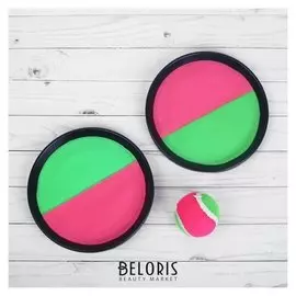 Игра «Тарелка-липучка», набор: 2 тарелки, мяч