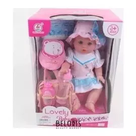 Игровой набор "Baby Lovely": пупс девочка с аксессуарами
