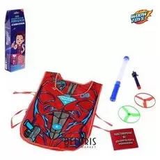 Игровой набор для мальчиков Космические войны: жилетка, световой меч, вертушка