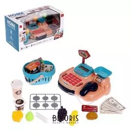Игровой набор касса-калькулятор «Минишоп» с аксессуарами