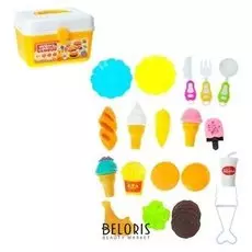 Игровой набор продуктов Быстрая еда в чемоданчике, 21 предмет