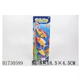 Игровой набор Рыбалка с магнитным спиннингом, сачком и рыбками