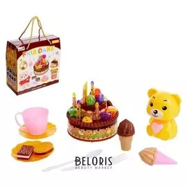 Игровой набор Тортик на День Рождения, с аксессуарами