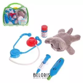 Игровой набор Ухаживаем за питомцем, с мягкой игрушкой