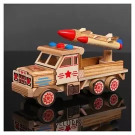 Игрушка деревянная «Военный автомобиль»