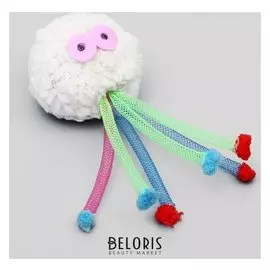 Игрушка для кошек "Осьминог" с пружинками, 4,5 х 4,5 х 11 см
