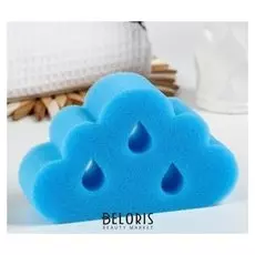 Игрушка для купания детская: губка - мочалка Облачко