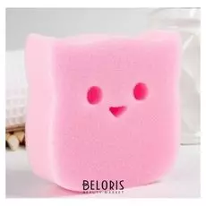 Игрушка для купания детская: губка - мочалка Совушка