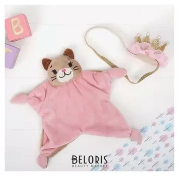 Игрушка для новорождённых Кошечка + корона