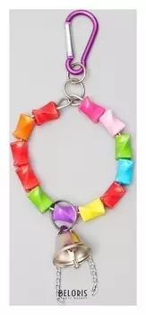 Игрушка для птиц "Кольцо" с колокольчиком 8 х 20 см