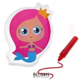 Игрушка для ванны с пищалкой Русалочка + водный карандаш