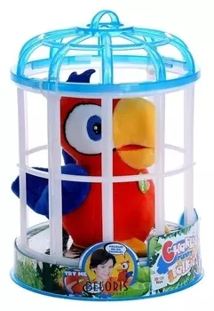 Игрушка интерактивная «Попугай Charlie», цвет красный