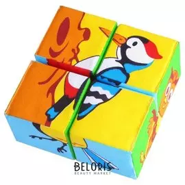 Игрушка кубики Собери картинку Птицы