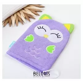 Игрушка-мочалка для купания "Совёнок" из махры