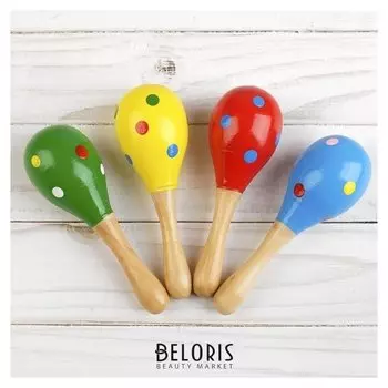 Игрушка музыкальная маракас «Горох и полоска», микс