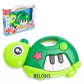 Игрушка музыкальная пианино "Черепашка", световые и звуковые эффекты