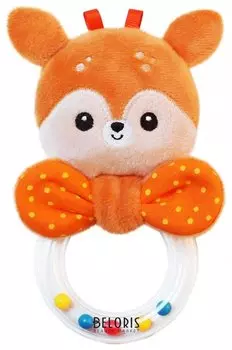 Игрушка-погремушка колечко Олененок