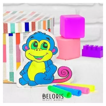 Игрушка-раскраска «Обезьянка»(Без маркеров) в пакете