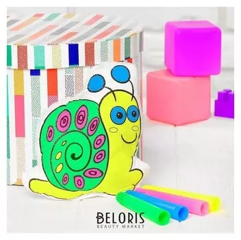 Игрушка-раскраска «Улитка» (Без маркеров) в пакете