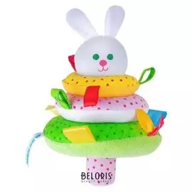 Игрушка ШуМякиши. Пирамидка Зайка