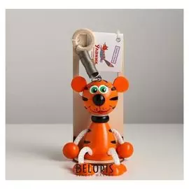 Игрушка-вознесенск «Тигр рыжий» в упаковке