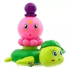 Игрушки для купания Черепашка с осьминожками
