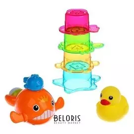 Игрушки для купания "Морские жители № 2" 6 предметов