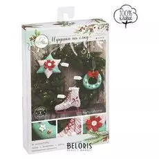 Игрушки на ёлку «Тёплый Новый Год», набор для шитья, 10,7 × 16,3 × 2,5 см