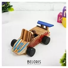 Игушка из дерева «Гоночный автомобиль» с моторчиком