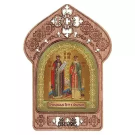 Икона "Преподобные Петр и Феврония" помощь и защита семейных пар и влюбленных