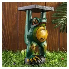 Интерьерный сувенир "Лягушка" 14х14х30 см