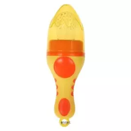 Изделие для прикорма с силиконовой сеточкой, цвет жёлтый/оранжевый
