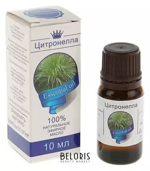 Эфирное масло "Цитронелла", флакон-капельница, аннотация, 10 мл